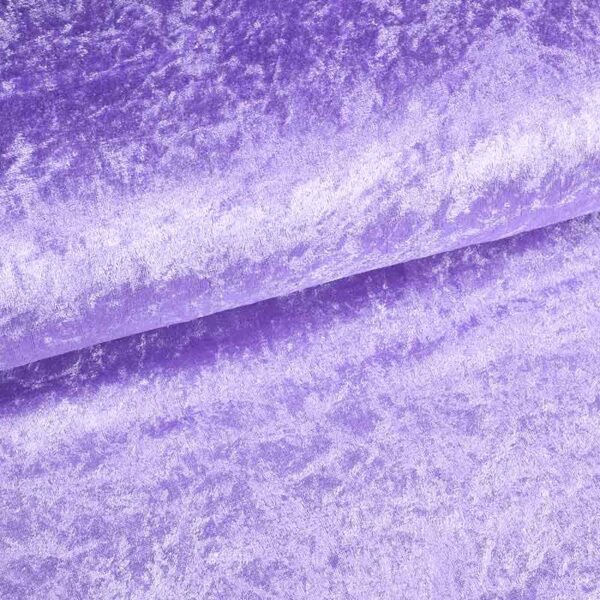 Velours de panne stof lila