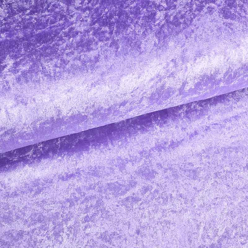 Velours de panne stof lila