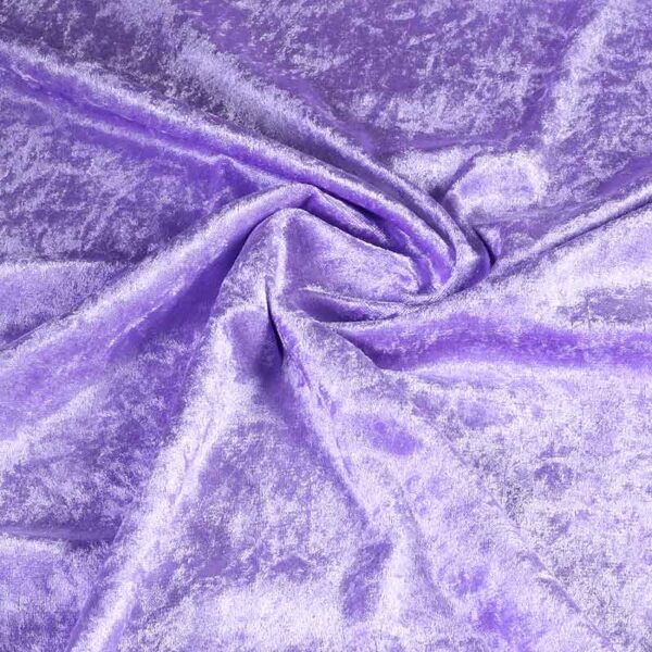 Velours de panne stof lila