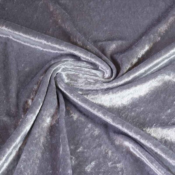 Velours de panne zilver