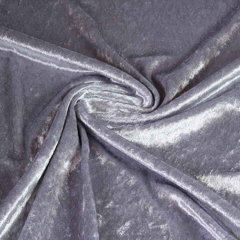 Velours de panne zilver