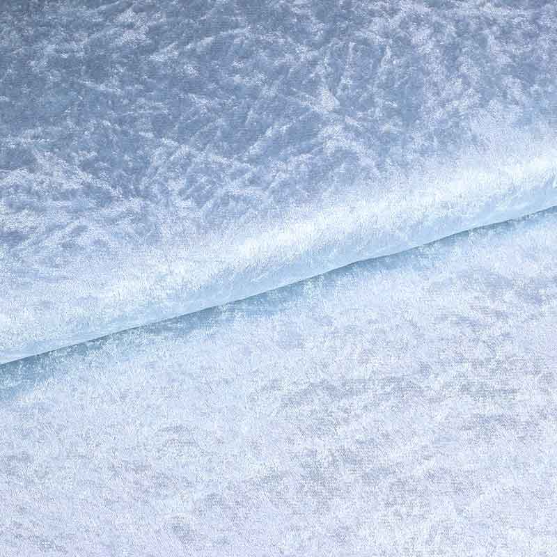 Velours de panne babyblauw