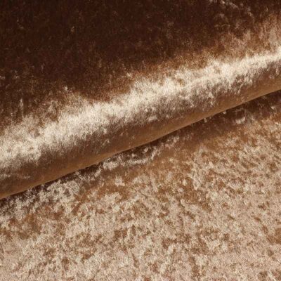 Velours de panne stof taupe
