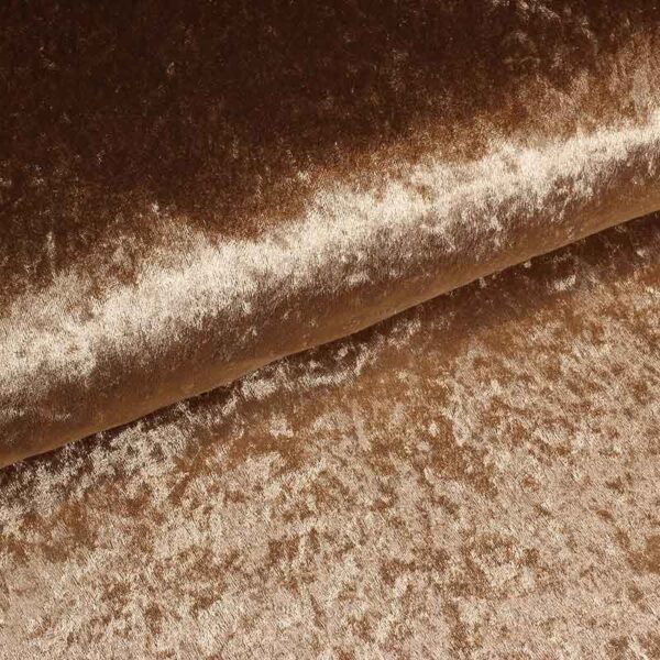 Velours de panne stof taupe