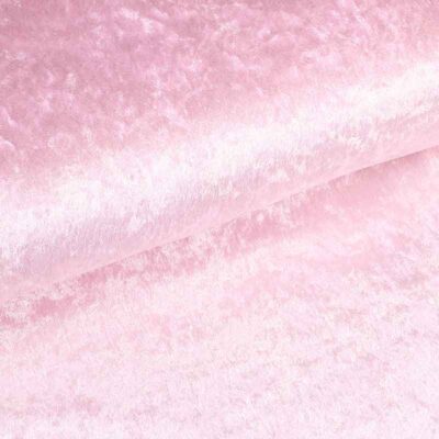 Velours de panne stof babyroze