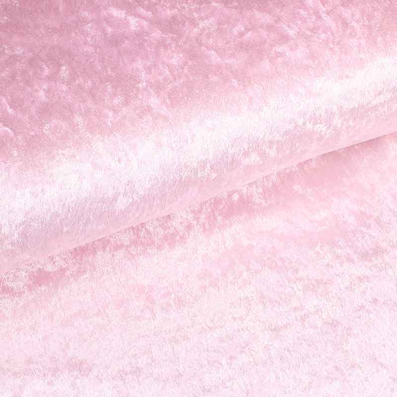 Velours de panne stof babyroze