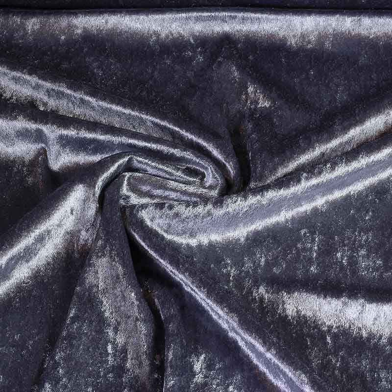Velours de panne stof antraciet