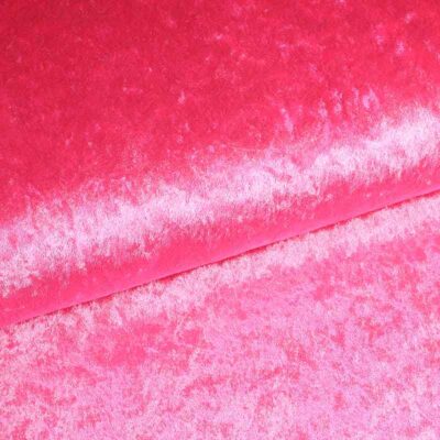 Velours de panne stof roze