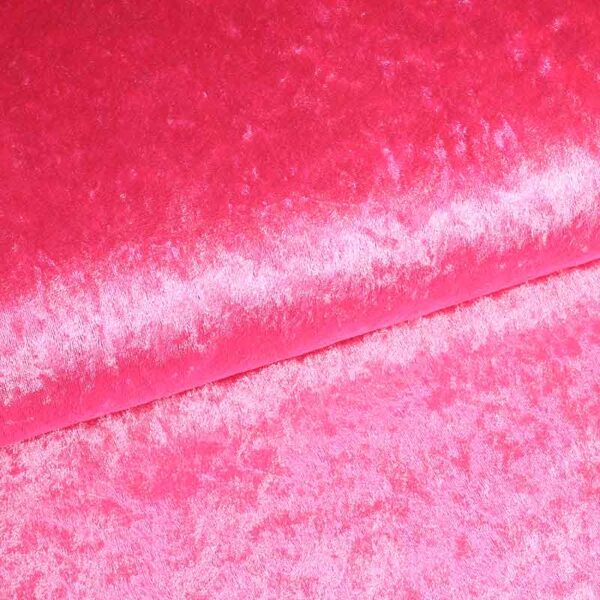 Velours de panne stof roze