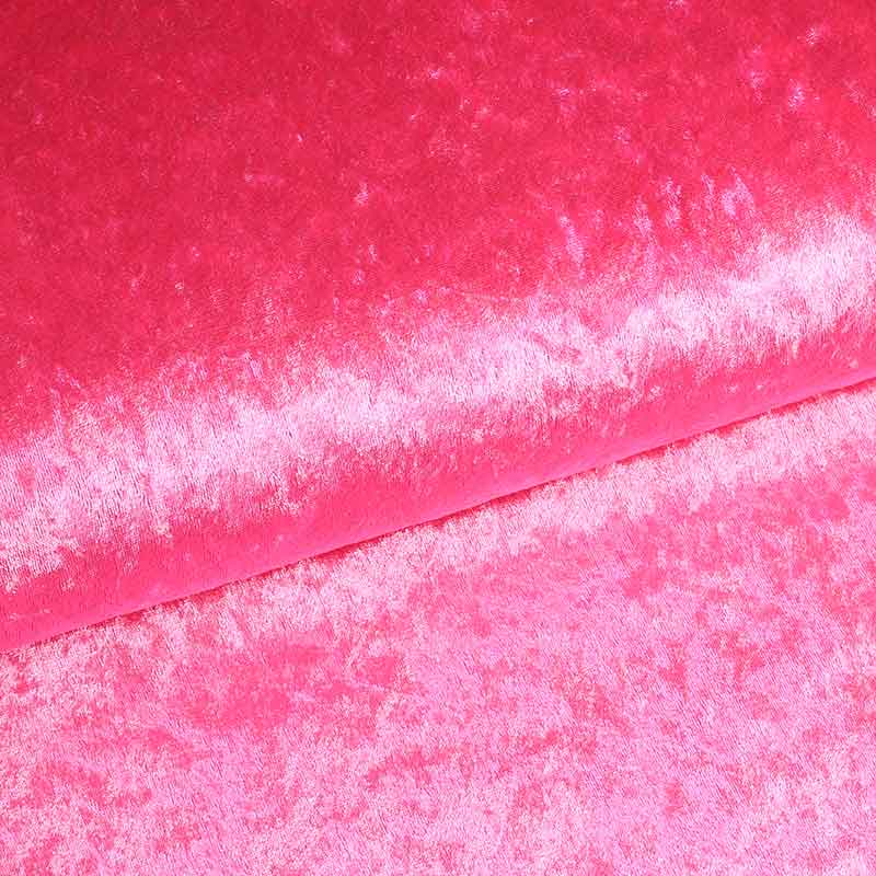Velours de panne stof roze