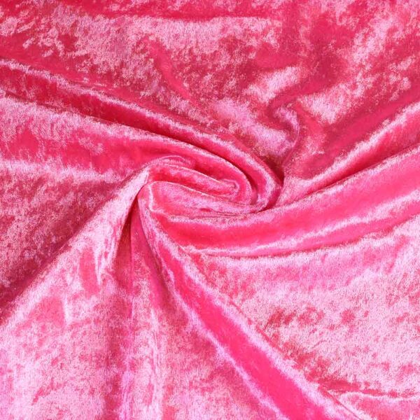 Velours de panne stof roze