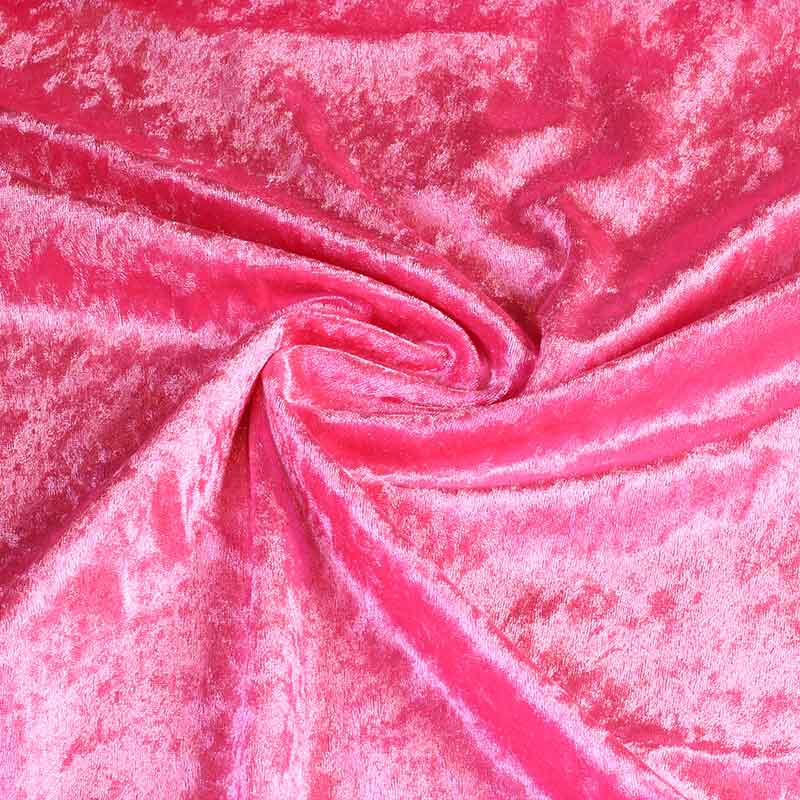 Velours de panne stof roze