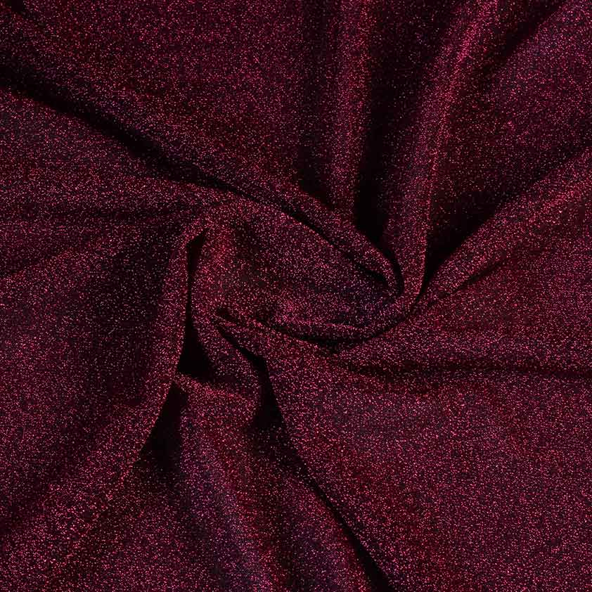Tricot stof lurex fuchsia