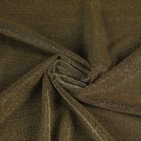 Tricot stof lurex goud