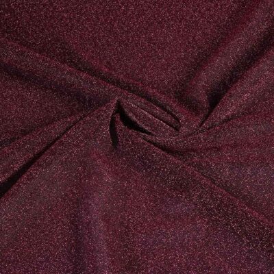 Tricot stof lurex roze
