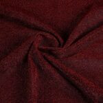 Tricot stof lurex rood