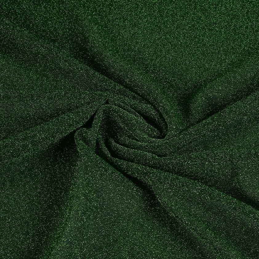 Tricot stof lurex groen