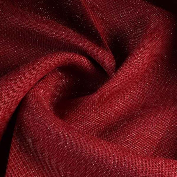 Jute lurex stof rood