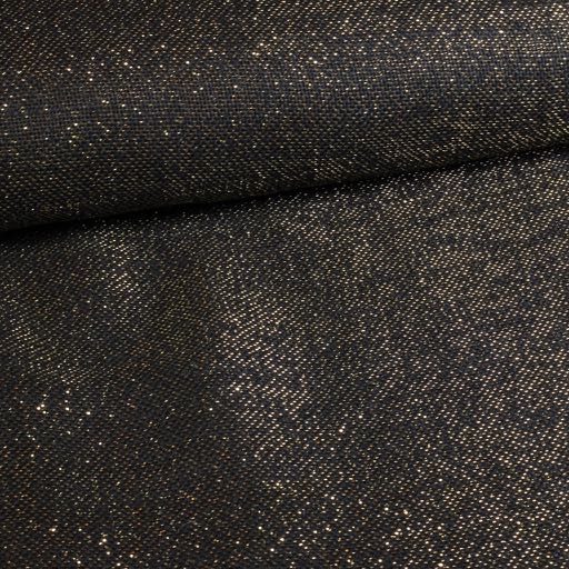 Jute lurex zwart