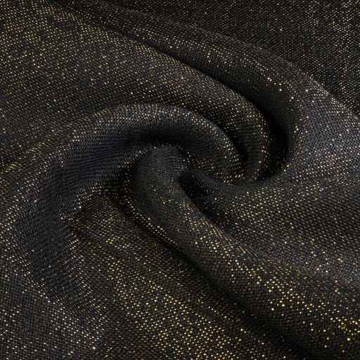 Jute lurex zwart