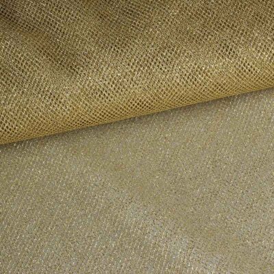 Metallic tule goud