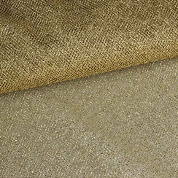 Metallic tule goud