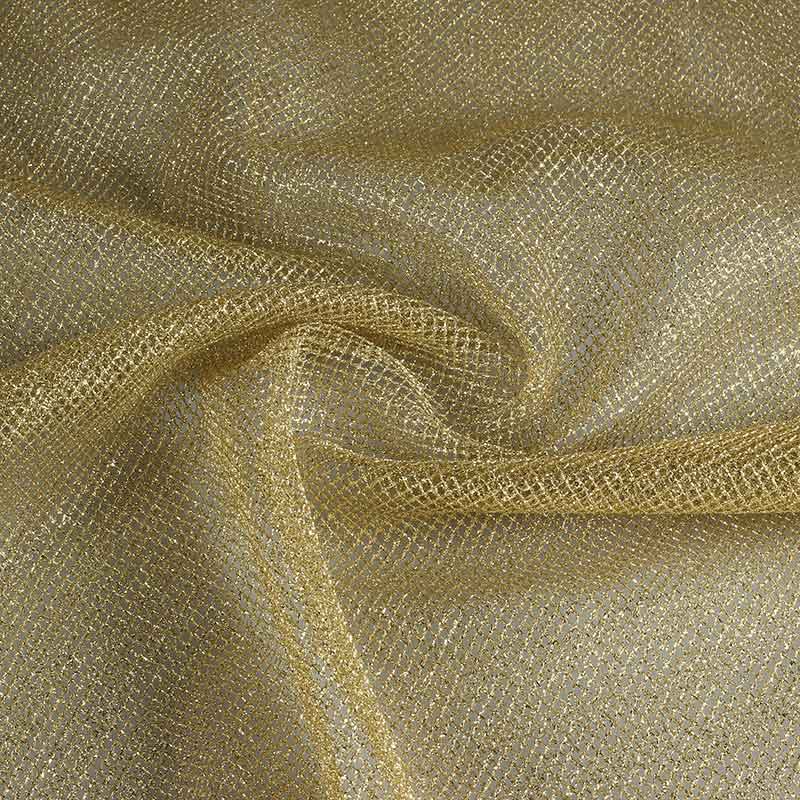 Metallic tule goud