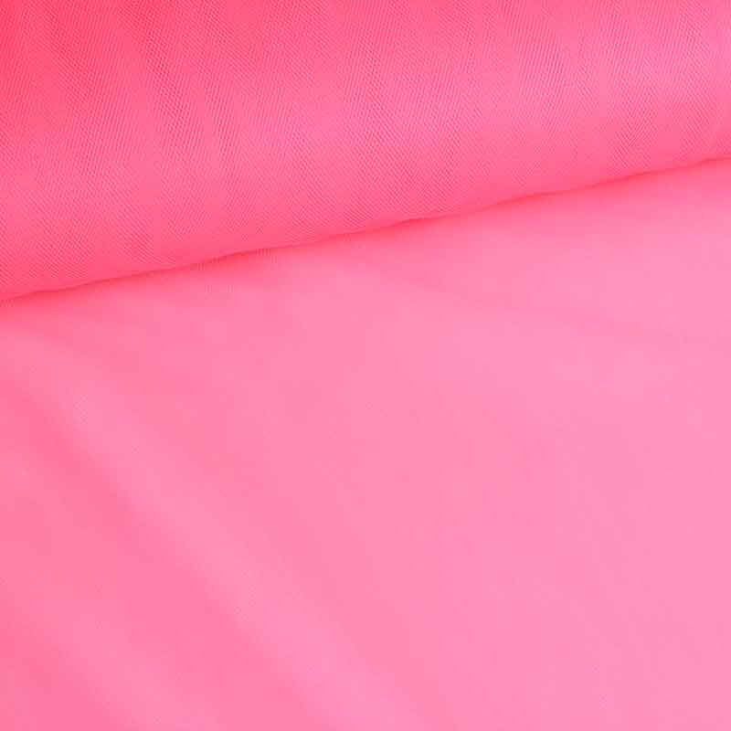 Bruidstule fluor roze