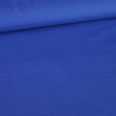 Poplin stof kobalt