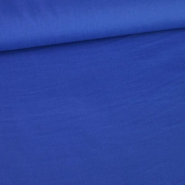 Poplin stof kobalt