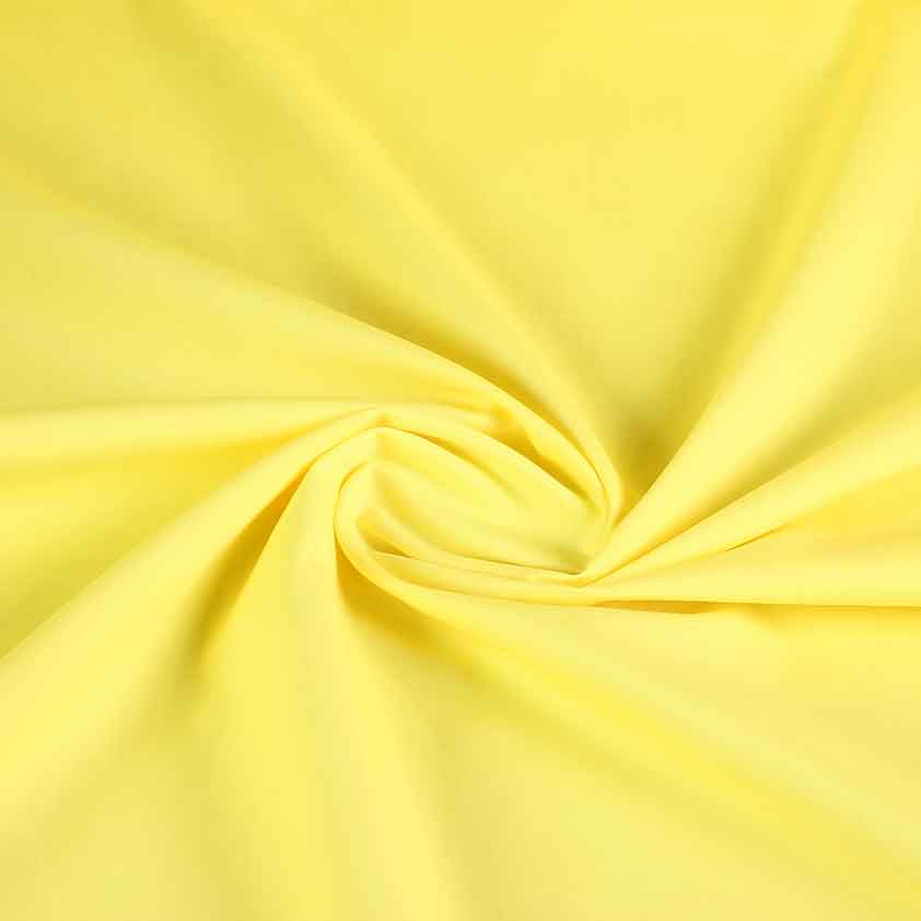 Poplin stof geel
