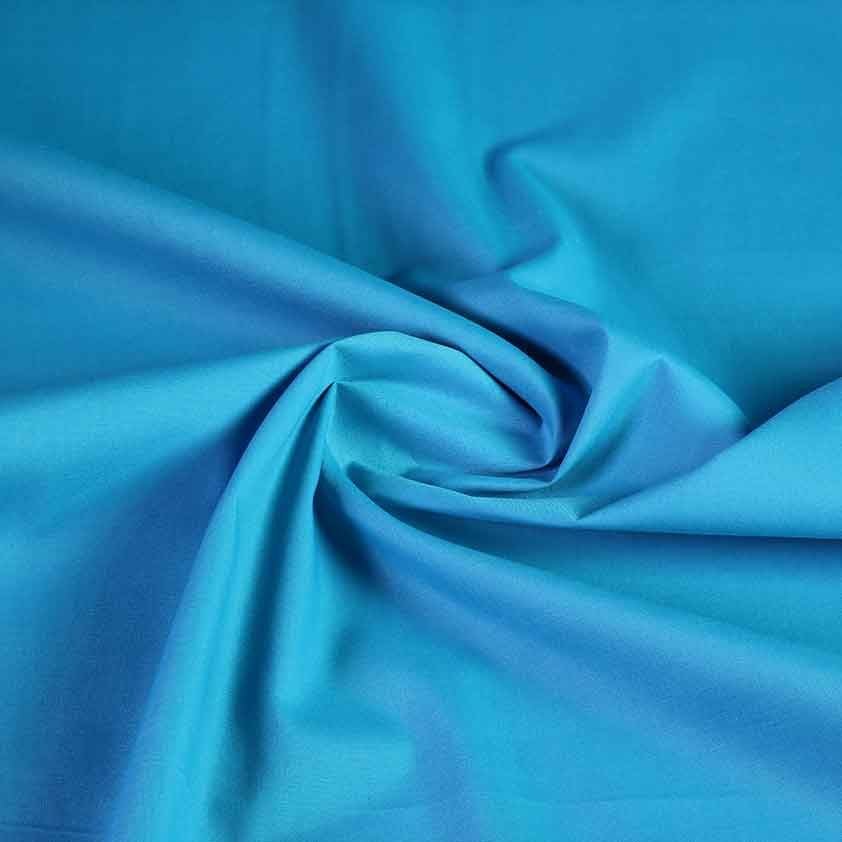 Poplin stof turquoise