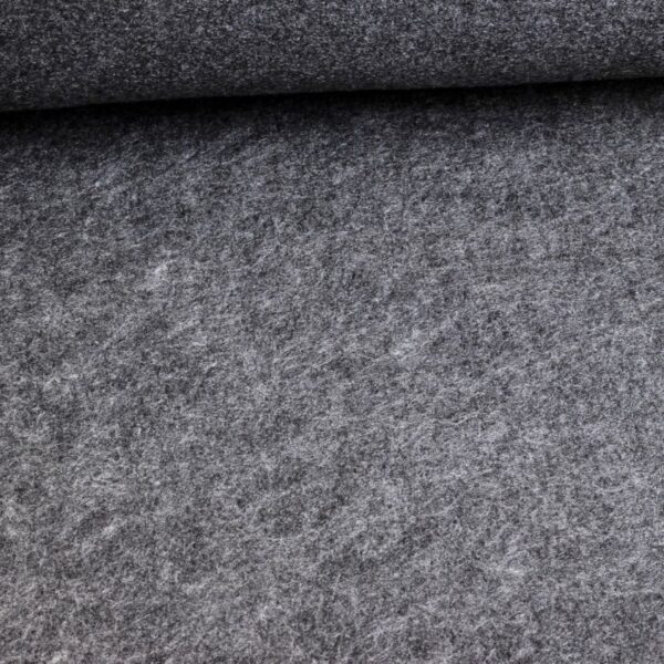 Vilt stof 3mm antraciet melange