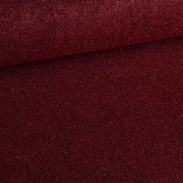 Vilt stof bordeaux melange