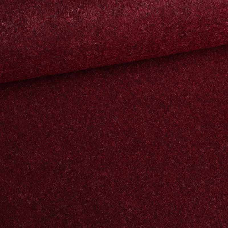 Vilt stof bordeaux melange