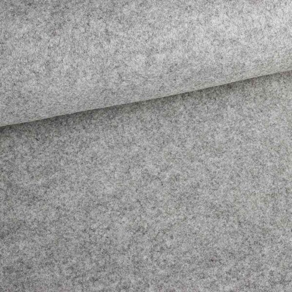 Vilt stof 2mm grijs melange