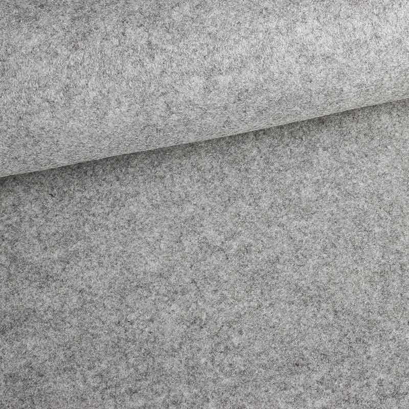 Vilt stof 2mm grijs melange