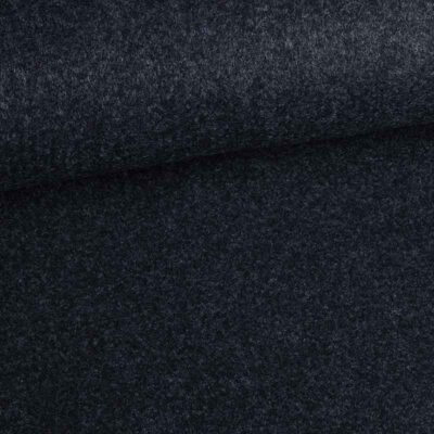 Vilt stof donkerblauw melange