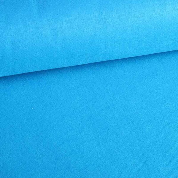 Vilt stof turquoise