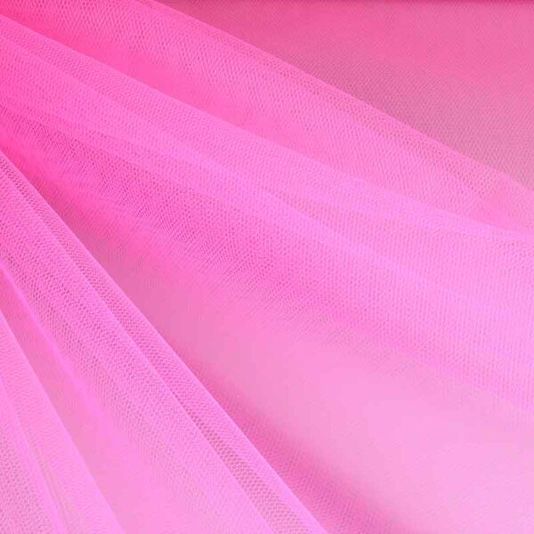 Tule brandvertragend fluor roze