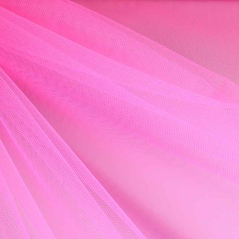 Tule brandvertragend fluor roze