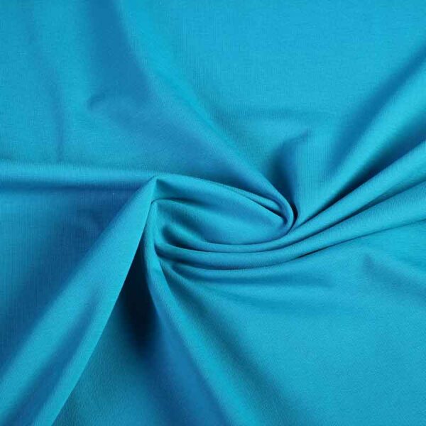 Tricot stof licht petrol