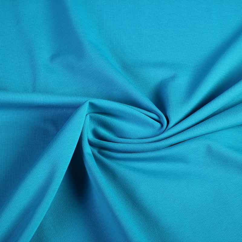 Tricot stof licht petrol