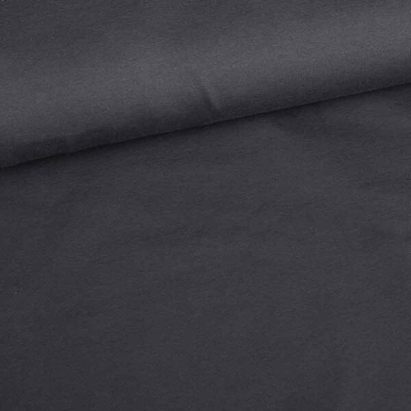 Tricot stof katoen stretch antraciet