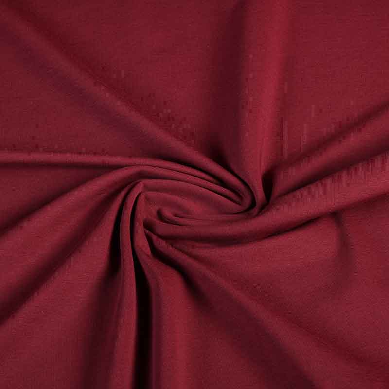 Tricot stof wijnrood
