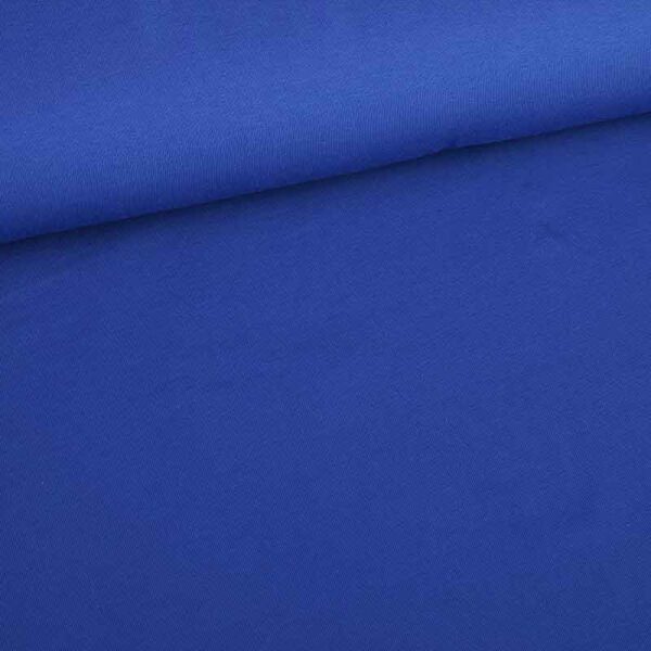Tricot stof katoen kobalt