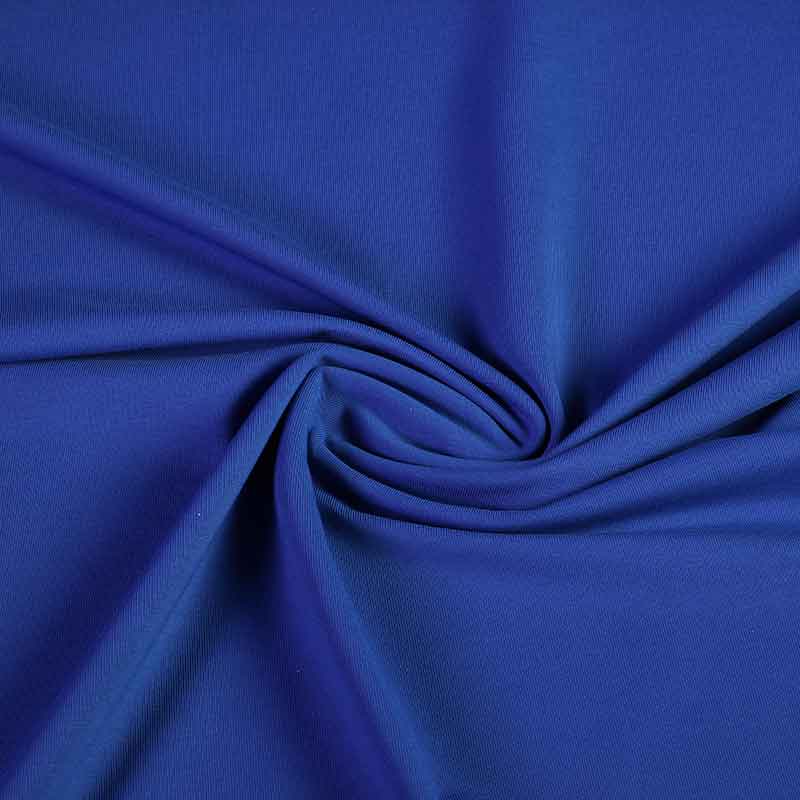 Tricot stof katoen kobalt