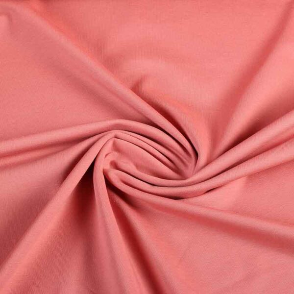 Tricot stof zalm