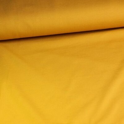 Tricot stof okergeel