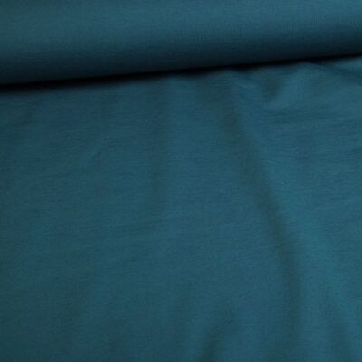 Tricot stof petrol